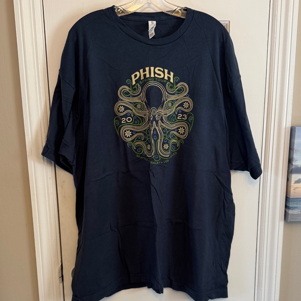 Phish Spring Tour 2023 Tultex Navy Graphic Tee